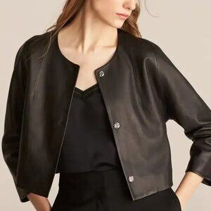 Rebecca Taylor Black Leather Jacket